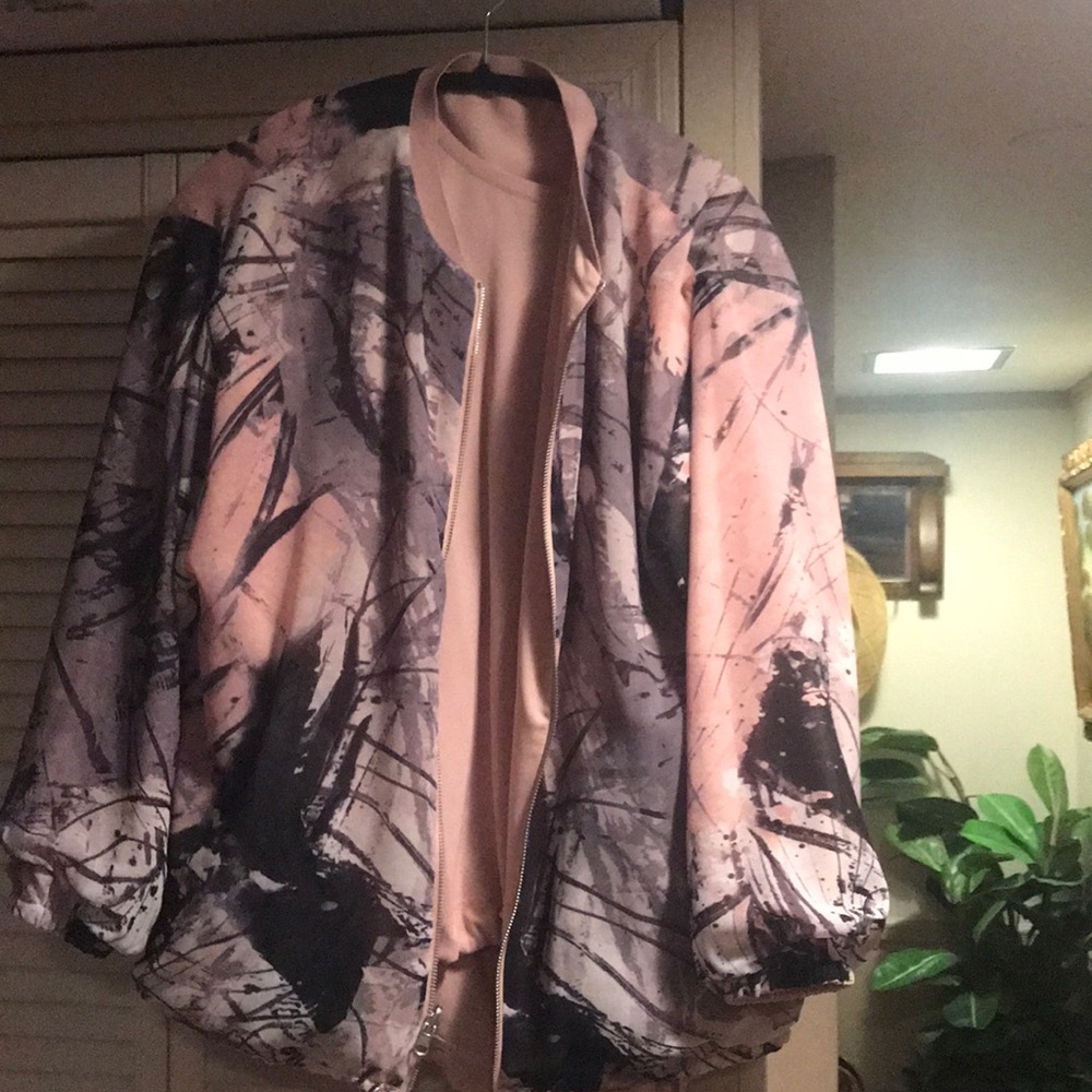 Marlawynne reversible bomber jacket -matching top
